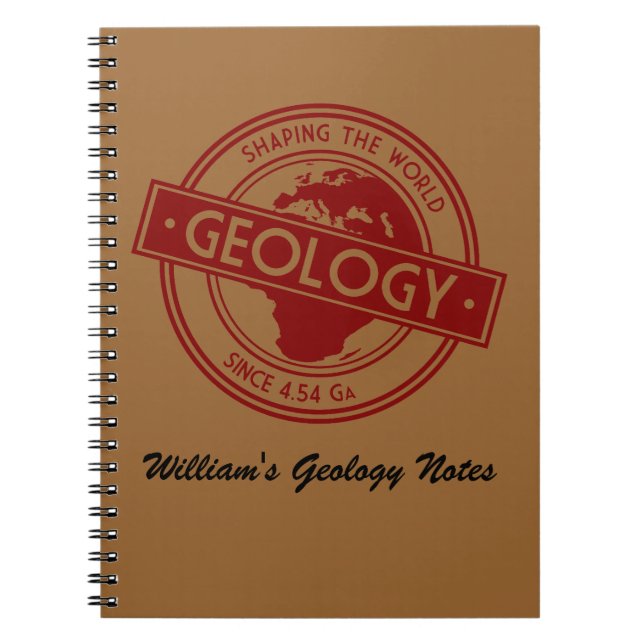 Geology- Shaping the World Logo (Europa) Notizblock (Vorderseite)
