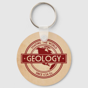 Geology- Shaping the World Logo (Nordamerika) Schlüsselanhänger