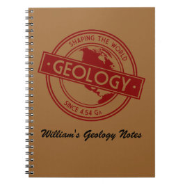 Geology- Shaping the World Logo (North America) Notizblock