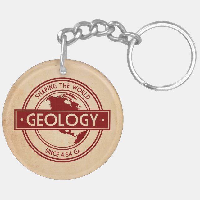 Geology- Shaping the World Logo (North America) Schlüsselanhänger (Rückseite komplett)