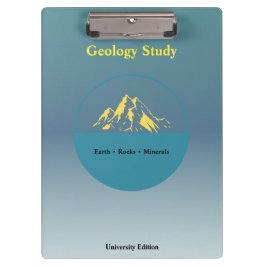 Geology Study Clipboard – Personalized Klemmbrett