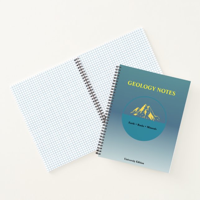 Geology Study Notebook – Minimal Academic Design Notizbuch (Innenseite)