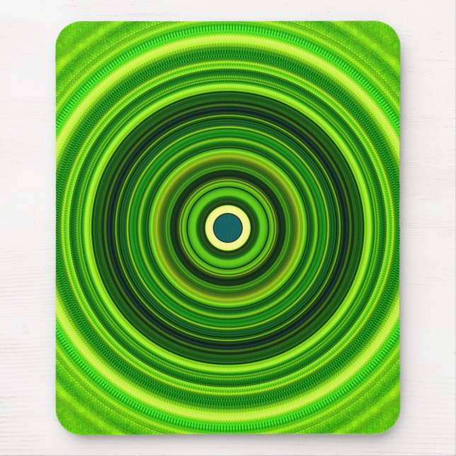 Geomagnetic Green Mandala Mousepad (Vorne)
