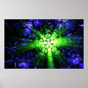 Geomancy (grün) poster