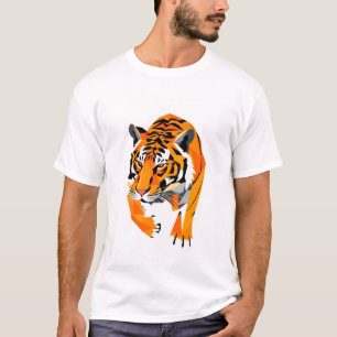 geomatrischer Tiger T-Shirt
