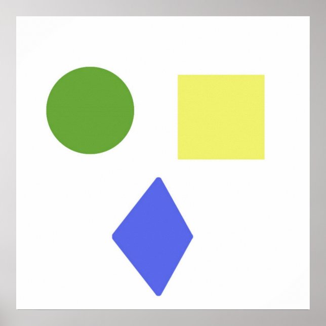 geomerische Formen Poster (Vorne)