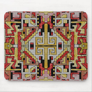 Geomethisches Tribal/ethnisches Muster Mousepad