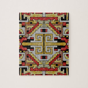 Geomethisches Tribal/ethnisches Muster Puzzle