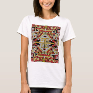 Geomethisches Tribal/Ethnisches Muster T-Shirt