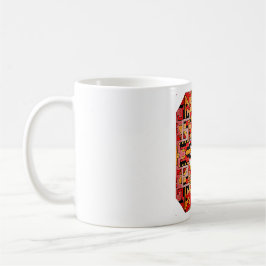 Geomethric Tribal/Ethnic Monogram Coffee Tasse