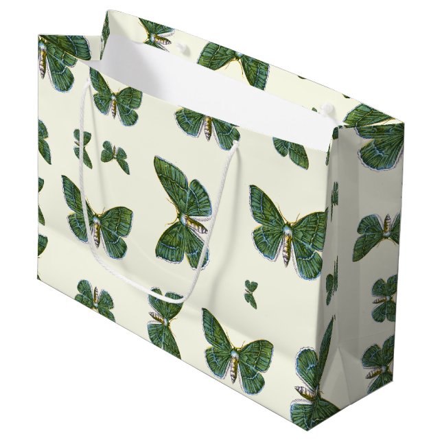 Geometra papilionaria - The Large Emerald Moth Große Geschenktüte (Vorderseite Schrägansicht)