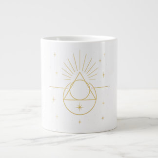 Geometría de Luz ✨ | Sacred Golden Geometry Design Jumbo-Tasse