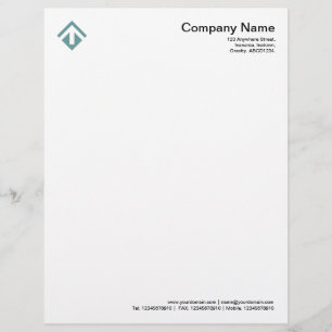 Geometric 03 - Ocean Green Briefkopf