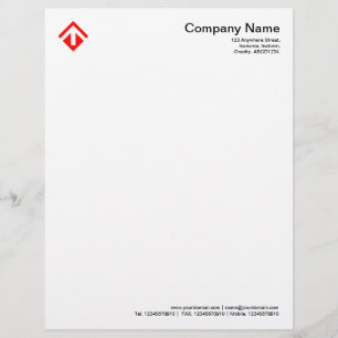 Geometric 03 - Red Briefkopf