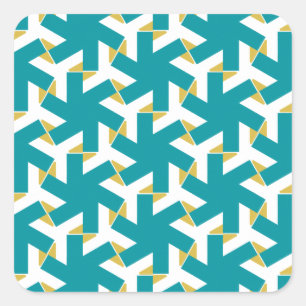 Geometric 230614 (03) quadratischer aufkleber