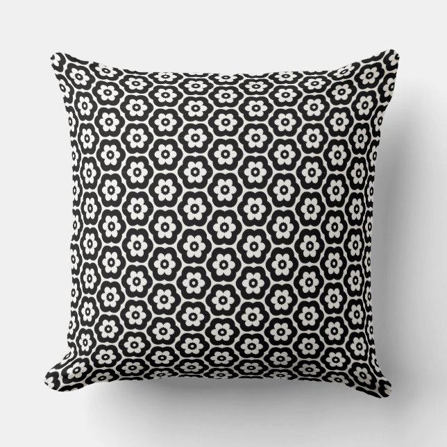 Geometric 280514 (03) - Black Kissen (Vorderseite)