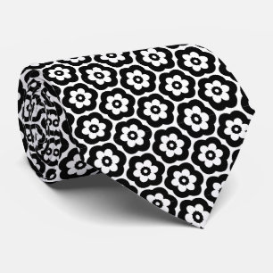 Geometric 280514 (03) - Black on White Krawatte