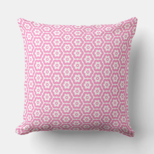 Geometric 280514 (03) - Pink on White Kissen