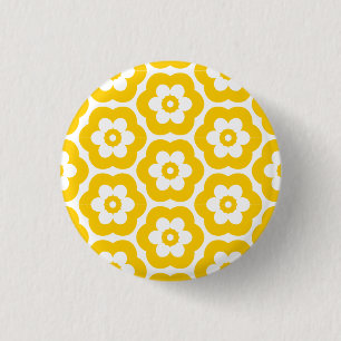 Geometric 290514 (3) - Bernstein auf Weiß Button