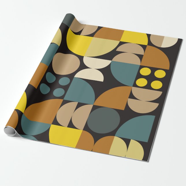 Geometric abstract artwork poster with colorful si geschenkpapier (Ungerollt)