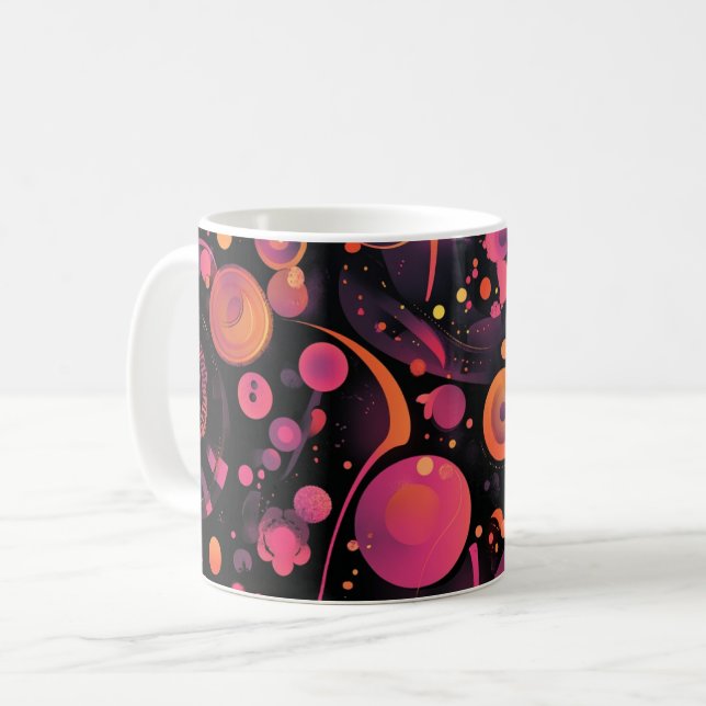 Geometric abstract artwork.  Style: Non-figurative Kaffeetasse (Vorderseite Links)