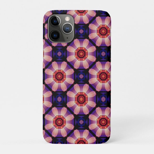 Geometric Abstract Floral Case-Mate iPhone Hülle (Rückseite)