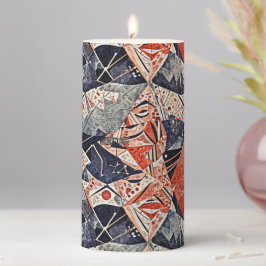 Geometric abstract pattern design 2 stumpenkerze