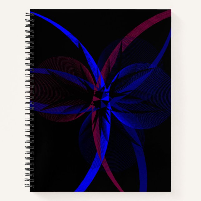 Geometric Abstraction Spiral Notebook Notizbuch (Vorderseite)