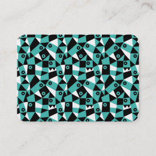 Geometric Abstrakt 030919 - Sea Green Visitenkarte