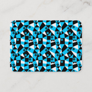 Geometric Abstrakt 030919 - Sky Blue Visitenkarte