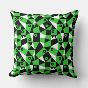 Geometric Abstrakt 030919 - Spring Green Kissen
