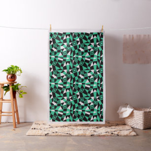 Geometric Abstrakt 050919 - Sea Green Stoff