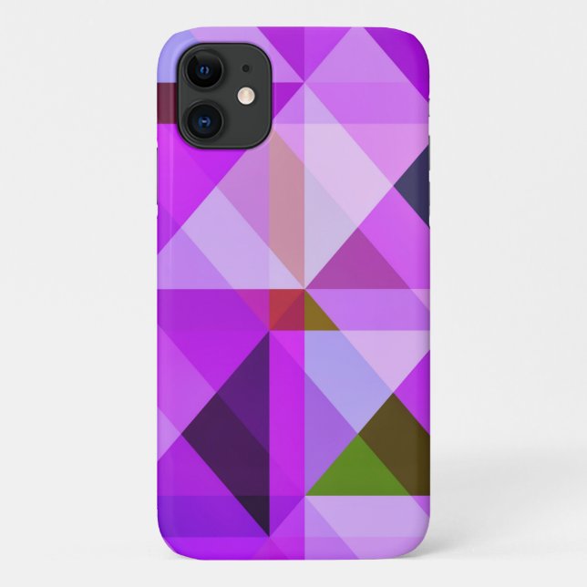 Geometric Abstrakt Art Lavender Lila Case-Mate iPhone Hülle (Rückseite)