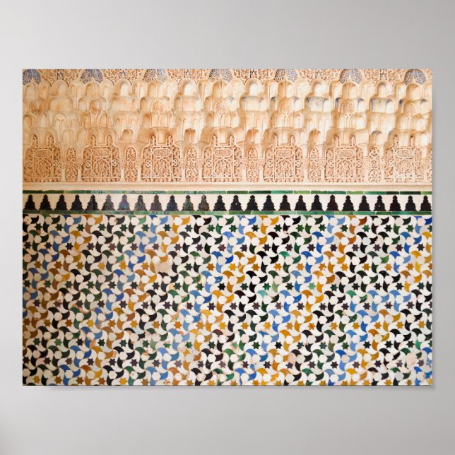 Geometric Arabesque Boho Style Poster (Vorne)