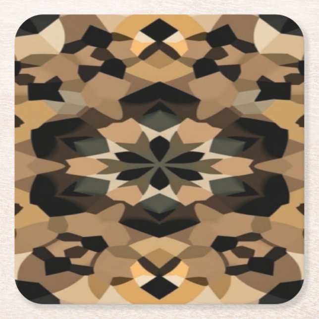 Geometric barware coasters rechteckiger pappuntersetzer (Vorderseite)