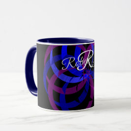 Geometric Berry Blend Coffee Mug Tasse