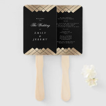 Geometric Black Gatsby Wedding