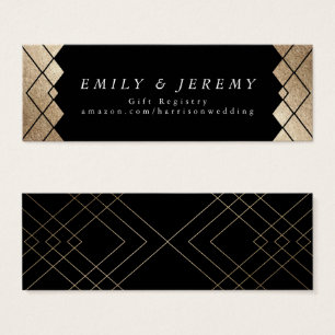 Geometric Black Gold Gatsby Hochzeitsgeschenke