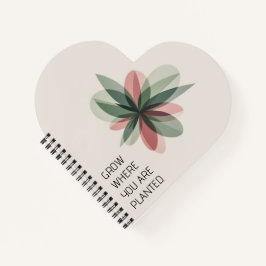 Geometric Bloom Modern Cover Art Notizbuch