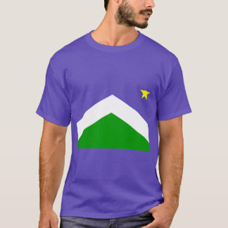 Geometric Blue and Green Seward Alaska Flag Seward T-Shirt
