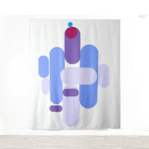 GeoMetric Blue Pattern Tapestry