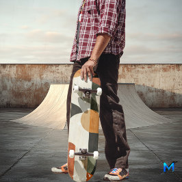 Geometric Boho Skateboard - Minimalistisches Erdle