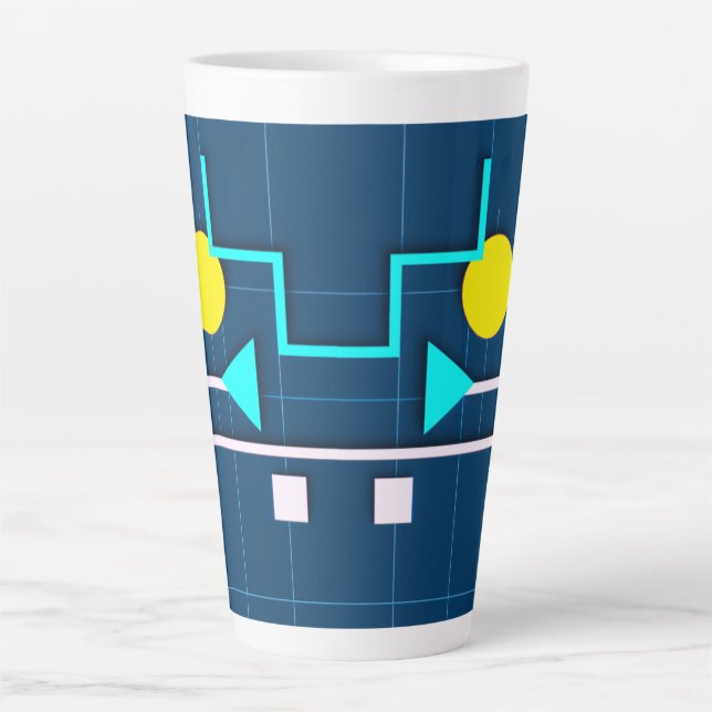 Geometric Circuit Mug Milchtasse (Vorderseite)