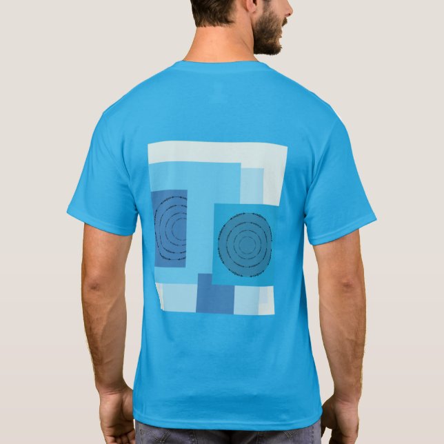 Geometric Colorblock For Men's Tee (Rückseite)