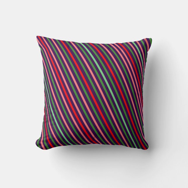 Geometric colorful simple Throw Pillow Kissen (Vorderseite)