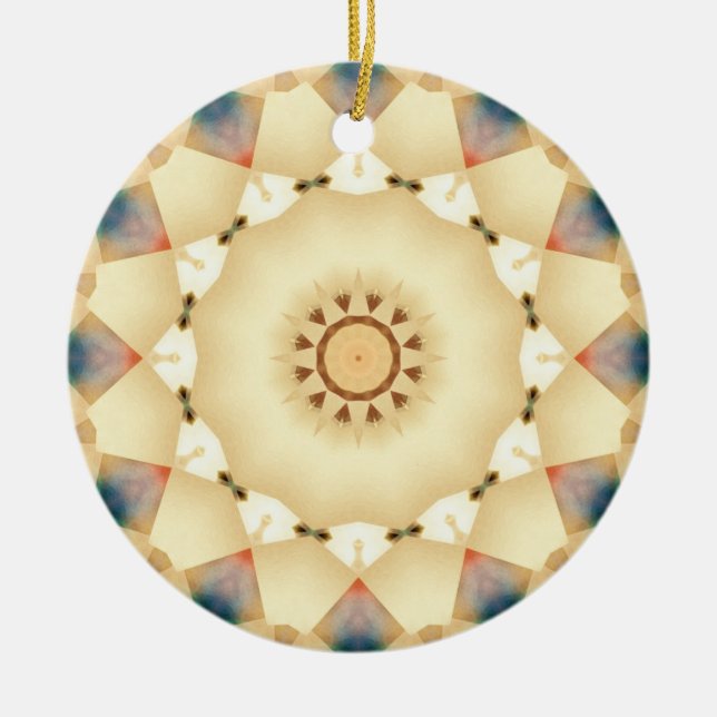 Geometric Country Sunshine Patchwork Ornament (Vorne)