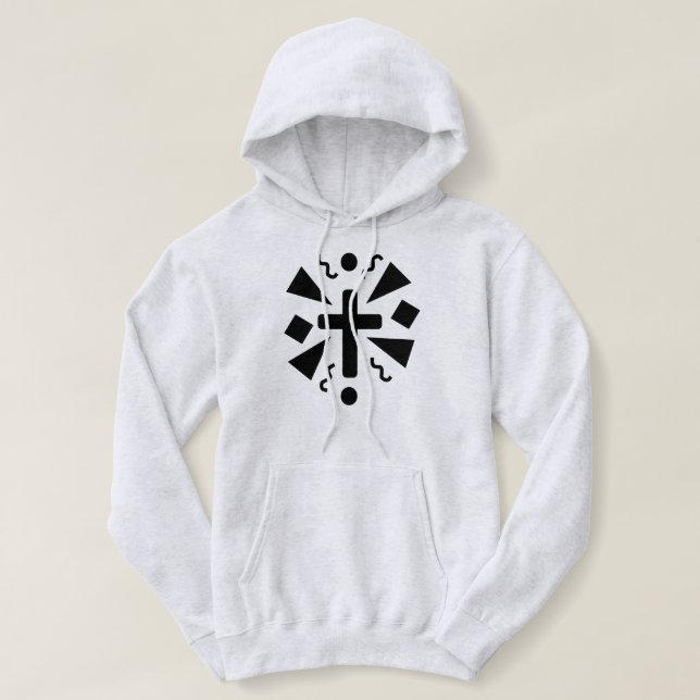 Geometric Cross Confetti Faith Hoodie (Design vorne)