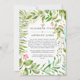 Geometric Crystal Greenerity Virtual Wedding Ankündigung