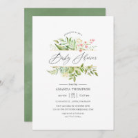 Geometric Crystal Greenery Baby Shower