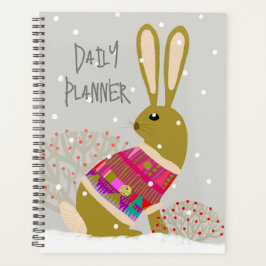 Geometric Cute Rabbit Daily Planner Planer